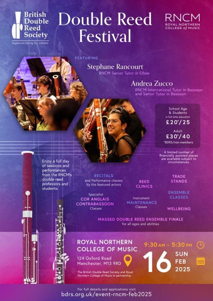 BDRS RNCM Double Reed Festival image